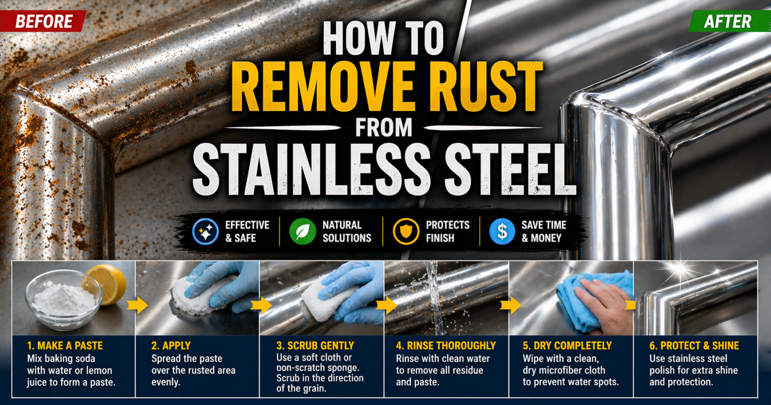 How to Remove Rust from Stainless Steel – Rust Restoration | Remove ...